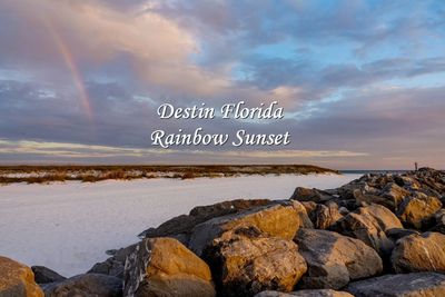 Destin Florida Rainbow Sunset